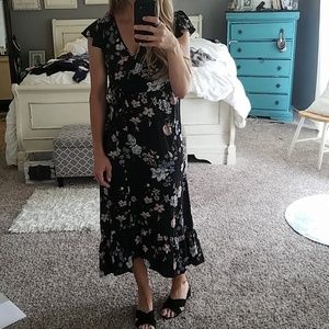 ❤ Band Of Gypsies floral wrap dress ❤